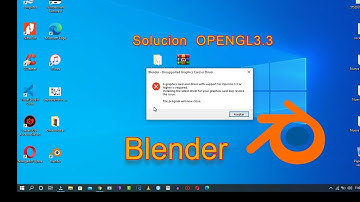 Como solucionar Error BLENDER opengl 3.3 Impresora 3D