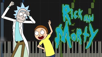 RICK & MORTY: Main Theme Tune | Piano Tutorial