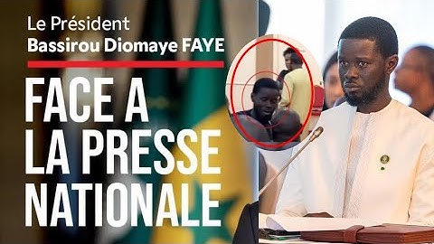 Voici😮‍💨Pr bassirou Diomaye Faye Face A la presse ce .........