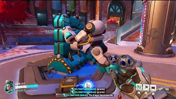 Overwatch 2 Unranked Match: Pushing the bot onward! (No Commentary)