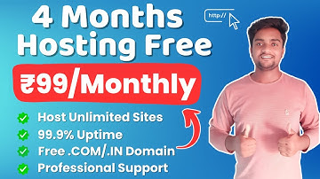 Free Hosting For 4 Months #FastHosting at Cheap Price | #WebHostingIndia | Sasti Hosting #Sitepex