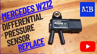 mercedes w212 - differential pressure sensor replace