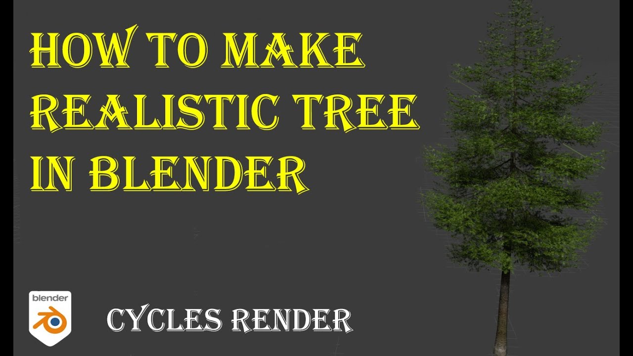 How To Make Realistic Tree In Blender | Cycles Render | Sinhala - YouTube