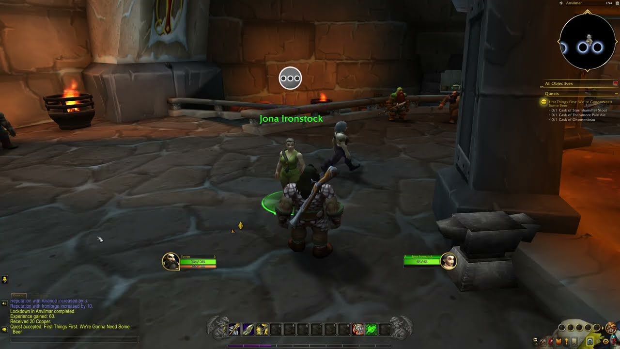 "Lockdown in Anvilmar" Quest - Dun Morogh - World Of Warcraft