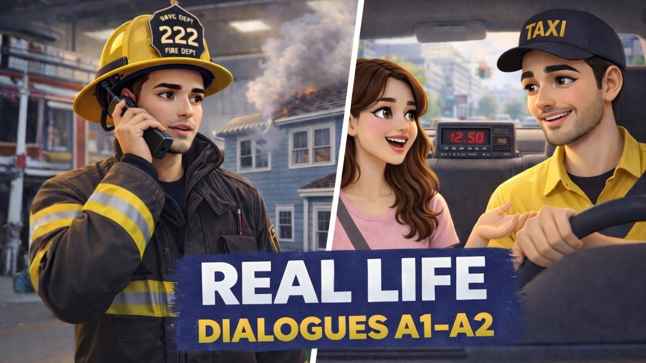 Real-Life English Conversations for Beginners (A1-A2) | Listen & Repeat Practice