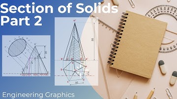 Section of Solids - Part 2 | Engineering Graphics | True shape of the section | Malayalam