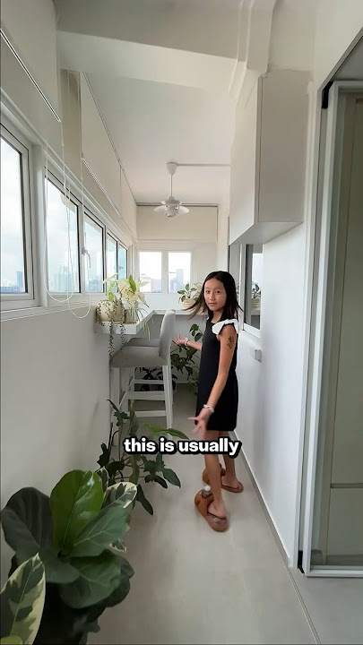 Inside a $85K 3-room HDB flat reno with a cosy plant nook #sghome #hdb #hometour