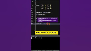 Be a Senior Python Developer: Sort Dictionary by Value