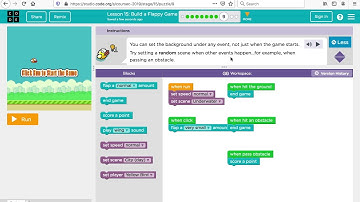 Second Grade Code.org (Build a Flappy Game)