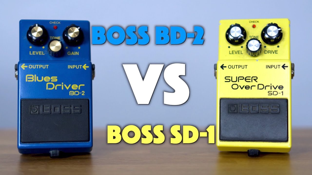 BOSS SD-1 vs BD-2 then stacked together! - YouTube