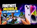 iPhone 14 Fortnite Mobile Gamaplay - High + Epic Graphics ✨
