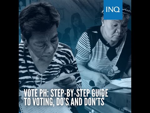 VOTE PH: Step-by-step guide to voting, do’s and don’ts