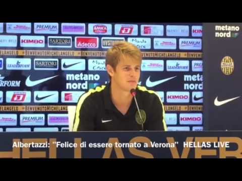 La gioia di Albertazzi per il ritorno in gialloblù