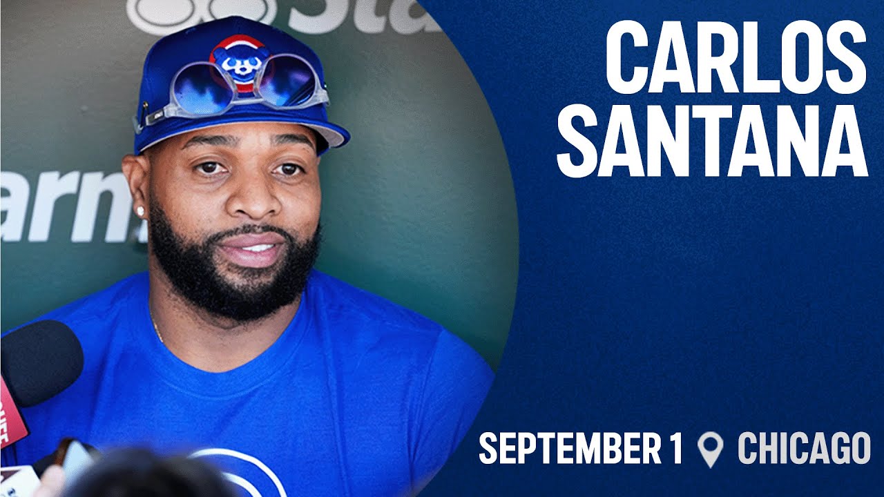 Carlos Santana shares what stands out about the Cubs, his relationship with  Craig Counsell
