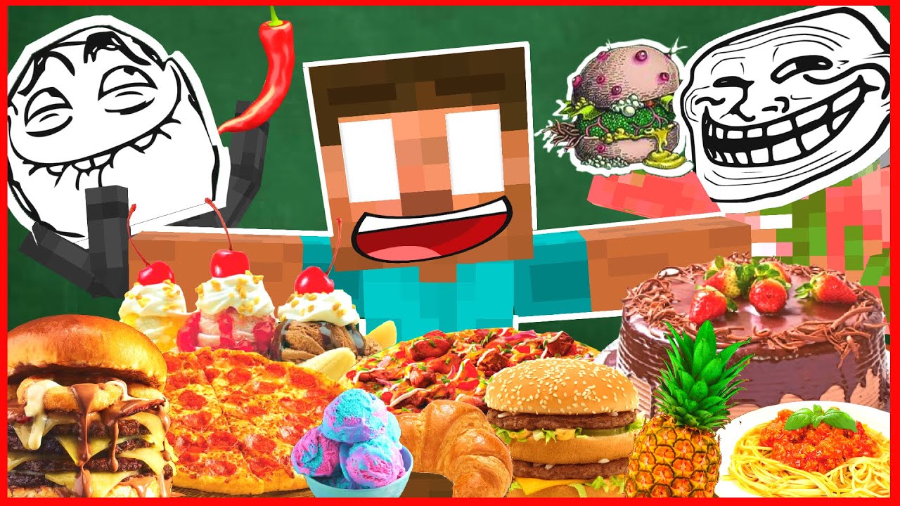 Minecraft Mobs : ALL COOKING CHALLENGE EPISODES (1-5) (Minecraft AnimationParody)