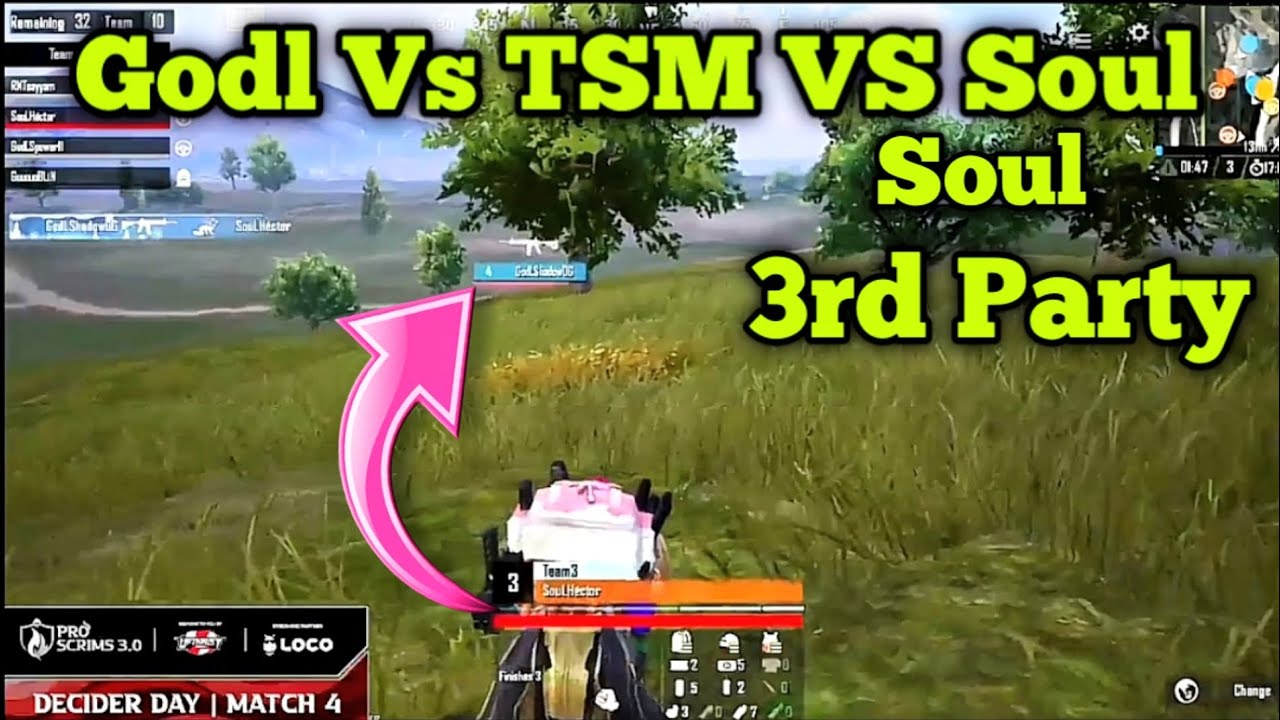 Godl Vs TSM 😳 Soul 3rd Party On Upthrust Pro Scrims 3.0 - YouTube