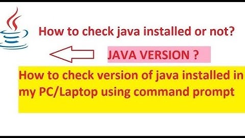 How to check java version on windows 10 in our pc/Laptop 🤔🤔 is JDK is installed or not ?