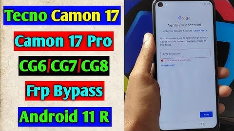 Tecno Camon 17pro / CG8 frp bypass/ remove googel account from Tecno CG6,CG7,CG8 without pc solved👌