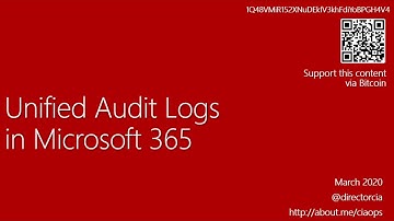 Unified Audit logs in Microsoft 365