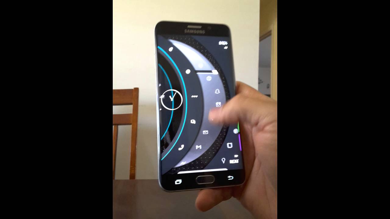 Samsung S6 Edge Plus Using Kustom Wallpaper On Nova Launcher Youtube