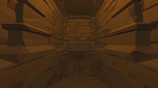 Exploring a procedurally generated dungeon in 2D