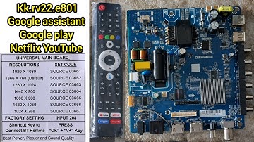 KK.RV22.E801 NEW ANDROID MOTHERBOARD 2025 ALL REGULATIONS APPLICATION WORKING