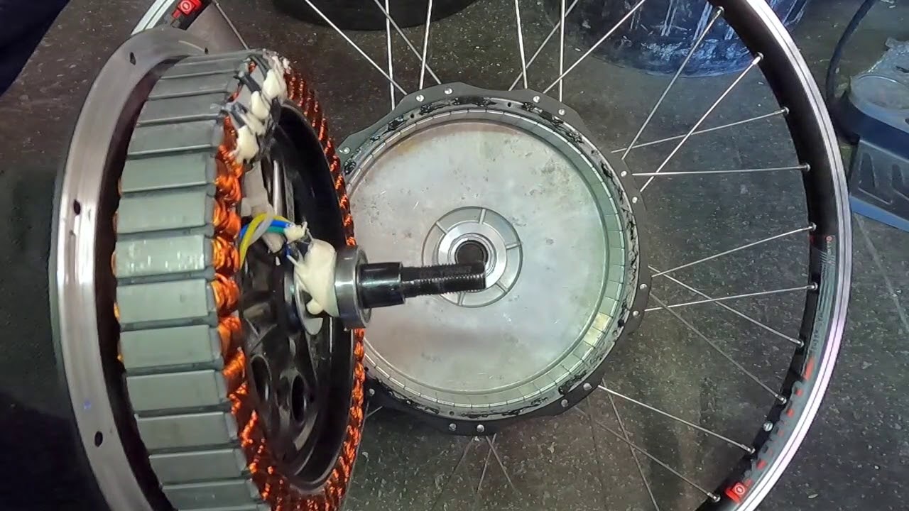 Ouverture et entretien d'un moteur roue direct drive OZO pour vélo  électrique. Comment entretenir. - YouTube