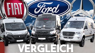 Der große ChassisVergleich ❗ | Fiat Ducato, Ford Transit und Mercedes Sprinter  | GÜMA TV