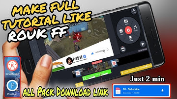 How To Make Subscribe Animation Like Ruok FF | Make Country Flag Subscribe Animation In Kinemaster