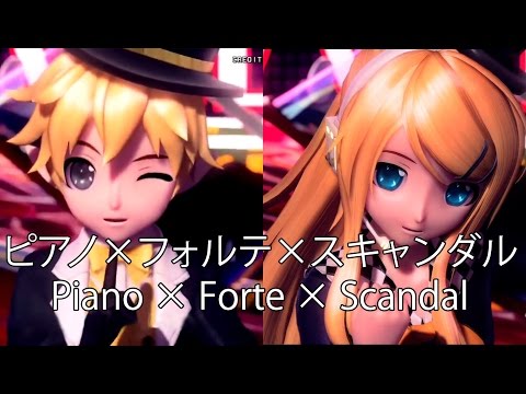 【kagamine-rin-v4x-&-len-v4x】piano-×-forte-×-scandal【pda-ft】