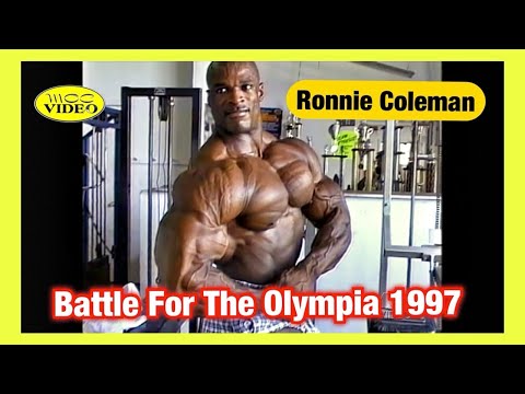 Ronnie Coleman - LEG WORKOUT & POSING - Battle For The Olympia 1997