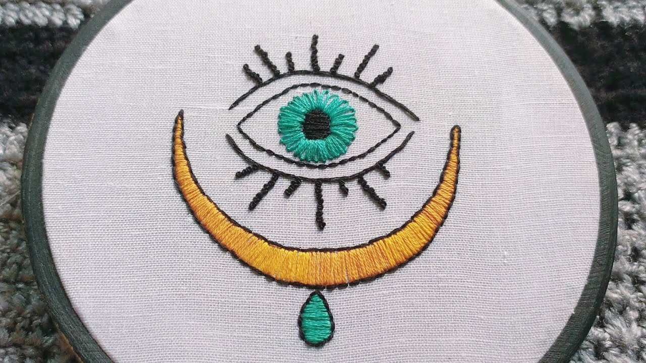 Evil Eye Embroidery Design Embroidery For Beginners Amazing