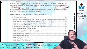 CMA US Deel 1 – Sectie A Inleiding | Externe financiële verslaggevingsbeslissingen (Demo-college)