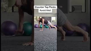 Shoulder Tap Planks, Avoid this to feel and see better results #coreexercises #womensfitness