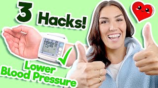 Lower Blood Pressure NATURALLY At Home! (3 EASY Ways to Treat Hypertension)