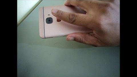 How to Register Fingerprint on FP Sensor | LeEco Le 2
