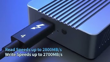 Blazing Fast 40Gbps Speeds! ACASIS M 2 NVME Thunderbolt 4 SSD Enclosure #pc #tech #computer #video