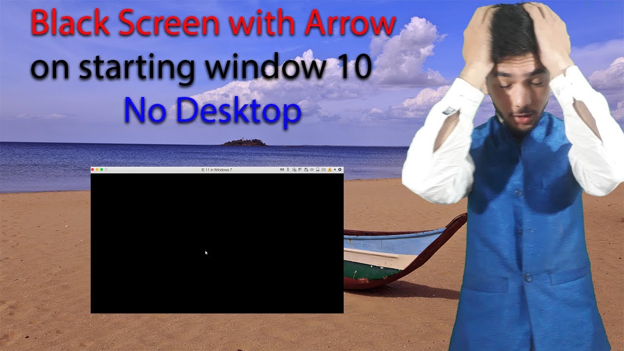 How to fix error of Black Screen with Arrow with a small trick YouTube