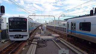 小田急3000形3652F編成(3次車) 発車シーン③/小田急5000形5054F編成 発車シーン⑦ 登戸駅3·4番線にて