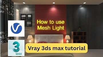 Vray mesh light/3ds max vray light tutorial/how to create mesh light in 3ds max @AXISARCHITECT