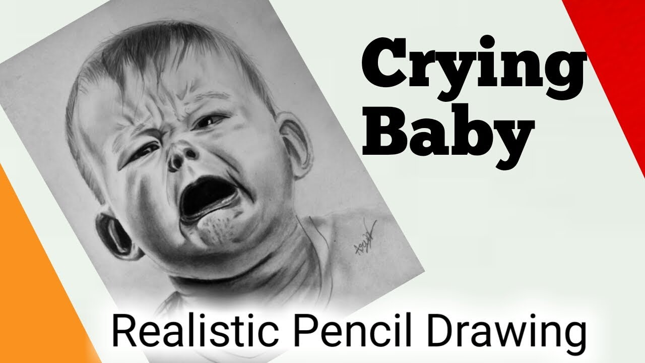 Crying Baby drawing easy / Crying Baby face drawing - YouTube