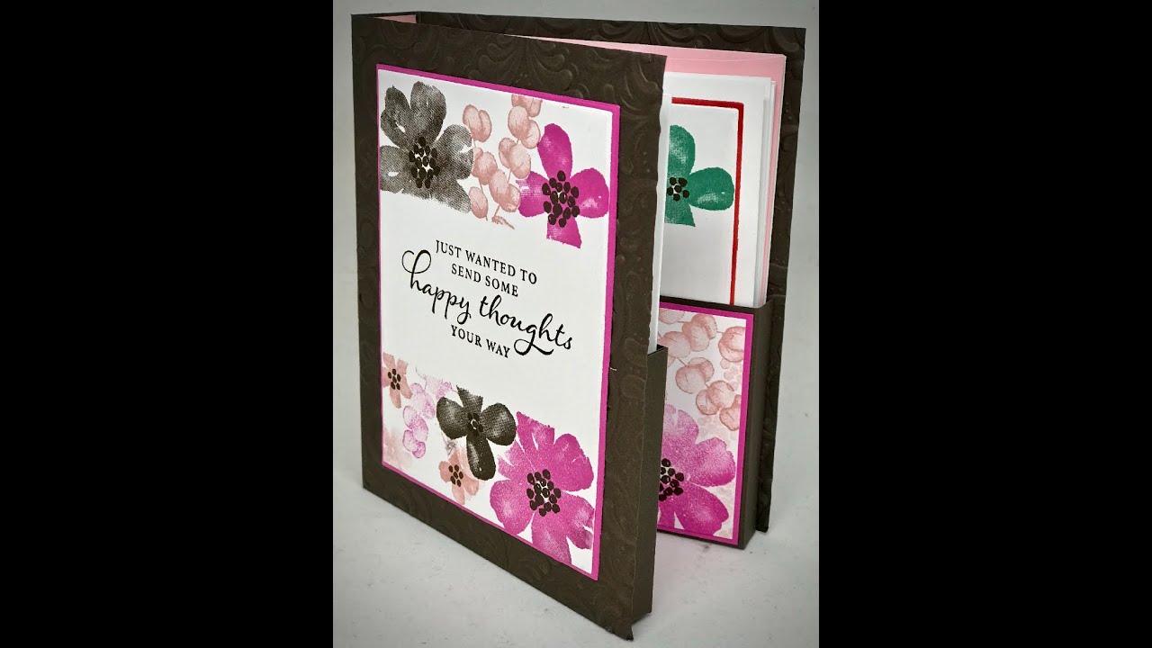 How to make an A2 Card Box using Stampin'Up! Designer Series Paper