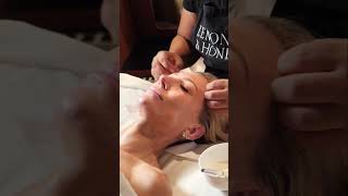 Applying a DMK Enzyme Treatment Masque During Facial #asmr #asmrfacial