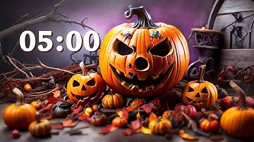 5-Minute Spooky Pumpkin Timer: Halloween Countdown