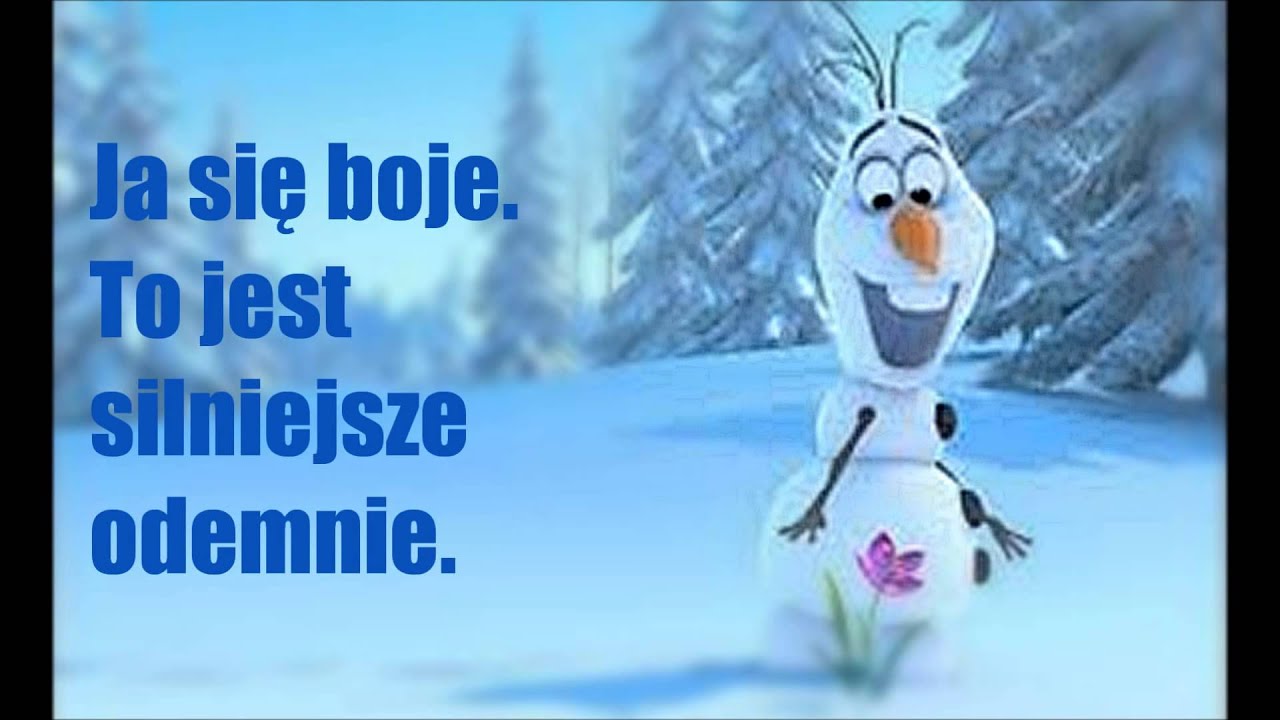 Kraina Lodu ,,Ulepimy dziś bałwana '' - Tekst (FULL HD) - YouTube