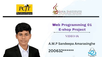 Web I Task 14| Program the product updating process | Java Institute