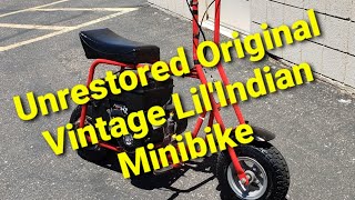 Original Vintage Lil'Indian Minibike, unrestored Survivor