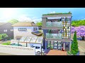 Modern Urban Family House || The Sims 4 Speed Build || No CC