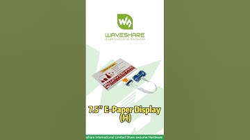7.5inch e-Paper HAT (H)，Easy SPI Connectivity，Crisp 800x480 Display#waveshare #eink #epaper