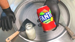 Fanta Ice Cream Rolls | how to make Fanta Strawberry Kiwi Ice Cream - rolled Ice Cream Recipe | ASMR Fanta Ice Cream Rolls | how to make Fanta Strawberry Kiwi Ice Cream - rolled Ice Cream Recipe | ASMR